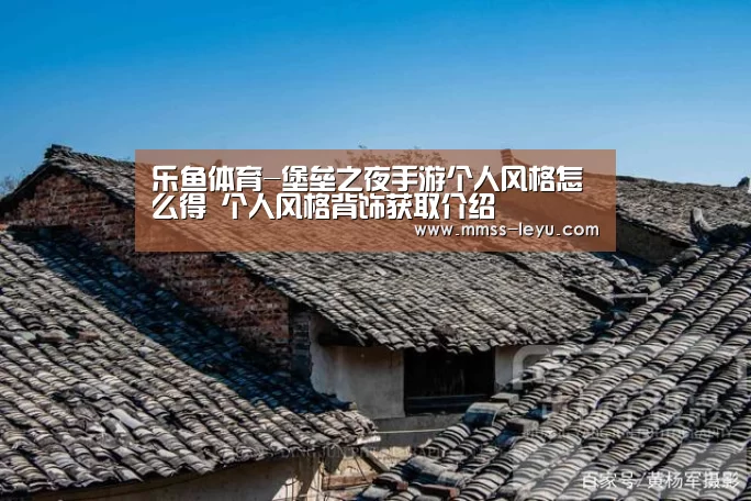 乐鱼体育-堡垒之夜手游个人风格怎么得 个人风格背饰获取介绍(图1) leyu sports